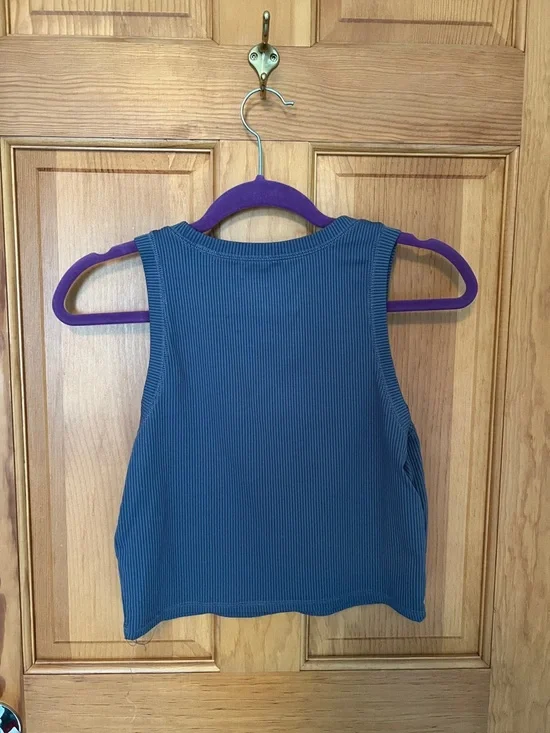 Hollister Ribbed Tank Top - Blue - Picture 3 of 3